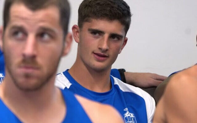 The moment Harry Sheezel found out he was in the Kangaroos starting side for round one of the 2023 AFL season at t team meeting on March 14. Photo: Screenshot of footage from North Melbourne Kangaroos The moment Harry Sheezel found out he was in the Kangaroos starting side for round one of the 2023 AFL season at t team meeting on March 14. Photo: Screenshot of footage from North Melbourne Kangaroos