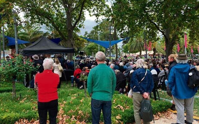 People at the Adelaide Writers' Week listen to Palestinian author Susan Abulhawa on March 7. Photo: Josh Feldman People at the Adelaide Writers' Week listen to Palestinian author Susan Abulhawa on March 7. Photo: Josh Feldman