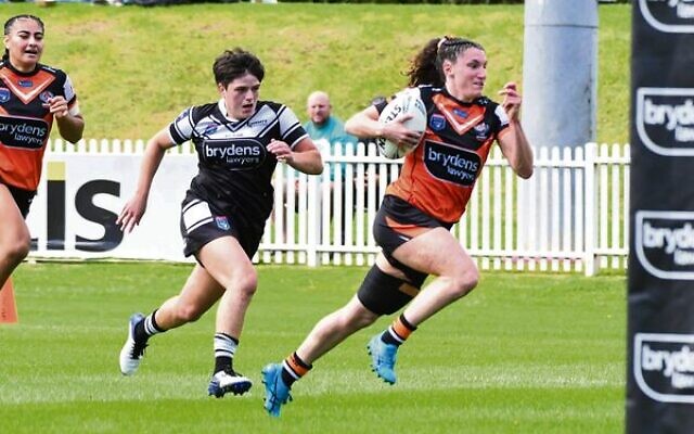 Ashleigh Werner about to score a try for the Wests Tigers on April 8. She will play for the Broncos in her NRLW debut season. Photo: Guac Photography Ashleigh Werner about to score a try for the Wests Tigers on April 8. She will play for the Broncos in her NRLW debut season. Photo: Guac Photography