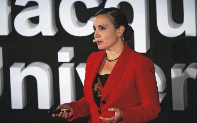 Debbie Haski-Leventhal delivers her TED talk based on her book, The Purpose-Driven University. Photo: We Are World Change Debbie Haski-Leventhal delivers her TED talk based on her book, The Purpose-Driven University. Photo: We Are World Change