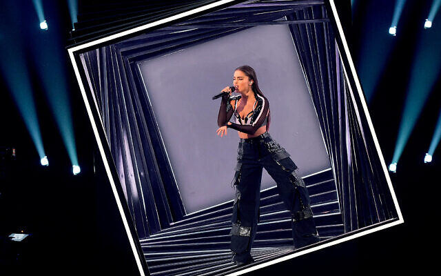 Noa Kirel of Israel performs during the first semi final at the Eurovision Song Contest in Liverpool, England, Tuesday, May 9, 2023. Photo: AP Photo/Martin Meissner Noa Kirel of Israel performs during the first semi final at the Eurovision Song Contest in Liverpool, England, Tuesday, May 9, 2023. Photo: AP Photo/Martin Meissner