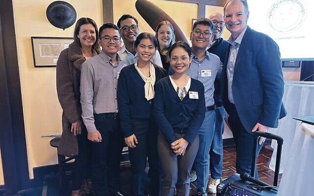 From left, Hayley Southwick, Tola Nam, Doeb Chhay, Phanich Ron, Jessica Palti, Lita Seng, Sokal Nov, Aviv Palti, David Southwick. Photo: Peter Kohn From left, Hayley Southwick, Tola Nam, Doeb Chhay, Phanich Ron, Jessica Palti, Lita Seng, Sokal Nov, Aviv Palti, David Southwick. Photo: Peter Kohn