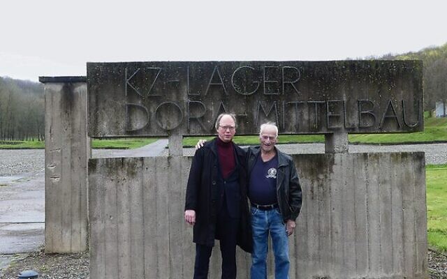 Michael Stein (right) with Dr Karsten Uhl, director of the Dora museum and trust. Michael Stein (right) with Dr Karsten Uhl, director of the Dora museum and trust.