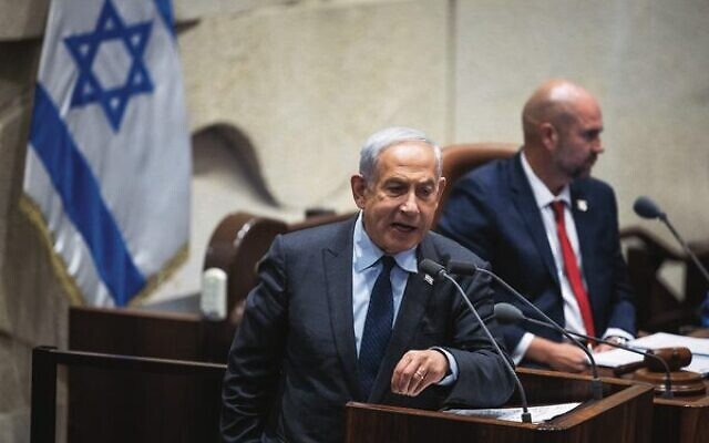 Prime Minister Benjamin Netanyahu in the Knesset on May 1. Photo: Yonatan Sindel/Flash90 Prime Minister Benjamin Netanyahu in the Knesset on May 1. Photo: Yonatan Sindel/Flash90