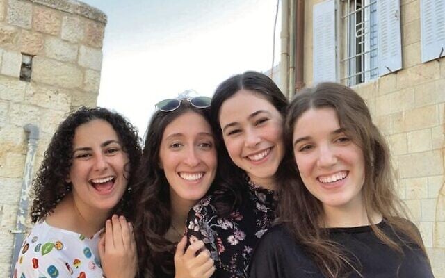 Pre-Shabbat photos in quarantine. From left: Tammy Lazarus, Sasha Cohen, Leila Freedman and Rachel Treisman. Pre-Shabbat photos in quarantine. From left: Tammy Lazarus, Sasha Cohen, Leila Freedman and Rachel Treisman.