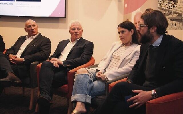 From left: Michael Gencher, Ed St John, Alissa Foster, and Harry Rosen. Photo: Shane Desiatnik From left: Michael Gencher, Ed St John, Alissa Foster, and Harry Rosen. Photo: Shane Desiatnik