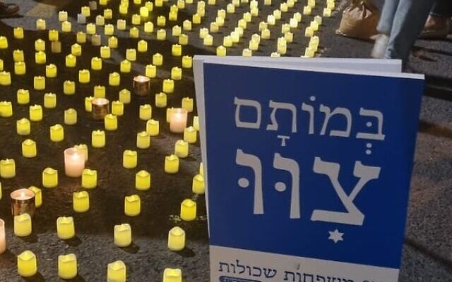 Candles along the protest route. Candles along the protest route.