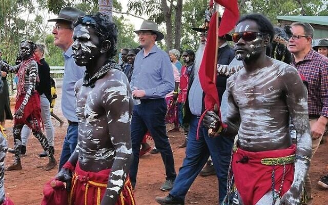 Julian Leeser (centre) walks with Senator Pat Dodson and Attorney-General Mark Dreyfus at the 2022 Garma Festival in Arnhem Land. Julian Leeser (centre) walks with Senator Pat Dodson and Attorney-General Mark Dreyfus at the 2022 Garma Festival in Arnhem Land.