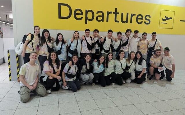 The cohort at Melbourne Airport. Photo: Supplied The cohort at Melbourne Airport. Photo: Supplied