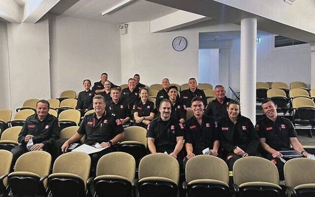 The Fire and Rescue NSW firefighters at the SJM. The Fire and Rescue NSW firefighters at the SJM.