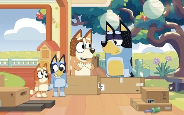 The Heeler family in Flat Pack. Photos: Twitter @officialblueytv The Heeler family in Flat Pack. Photos: Twitter @officialblueytv