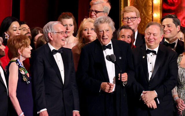 Tom Stoppard accepts the award for best new play for Leopoldstadt onstage during The 76th Annual Tony Awards at United Palace Theater in New York City, June 11, 2023. Photo: Theo Wargo/Getty Images for Tony Awards Productions Tom Stoppard accepts the award for best new play for Leopoldstadt onstage during The 76th Annual Tony Awards at United Palace Theater in New York City, June 11, 2023. Photo: Theo Wargo/Getty Images for Tony Awards Productions