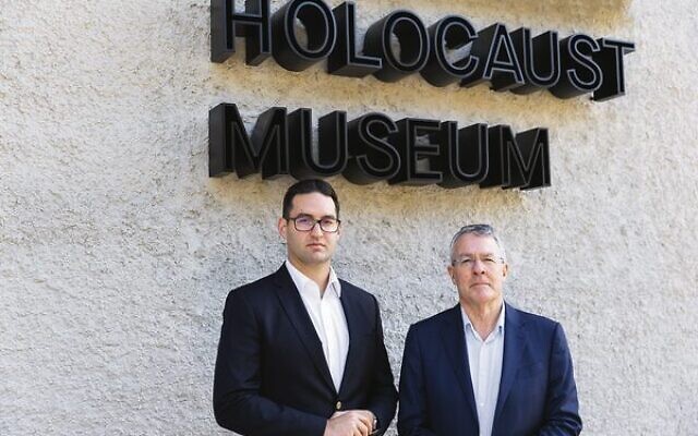 Macnamara MP Josh Burns (left) and Attorney-General Mark Dreyfus at the Melbourne Holocaust Museum. Macnamara MP Josh Burns (left) and Attorney-General Mark Dreyfus at the Melbourne Holocaust Museum.