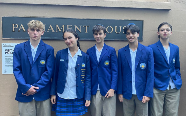 Year 10 and 11 Masada students visiting NSW Parliament. Photo: Instagram Year 10 and 11 Masada students visiting NSW Parliament. Photo: Instagram