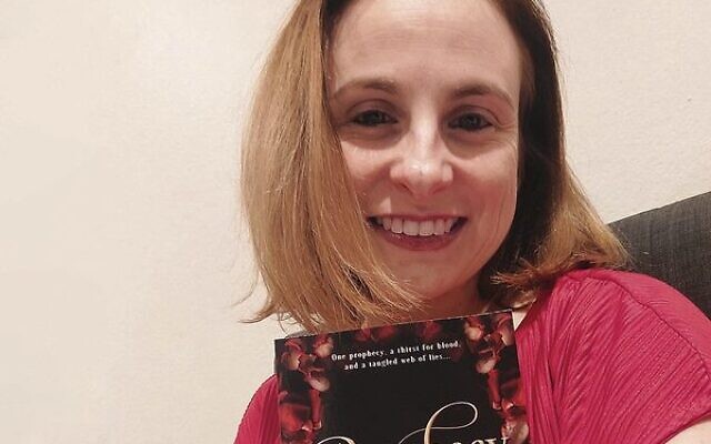 Tania Gold with her new book. Tania Gold with her new book.