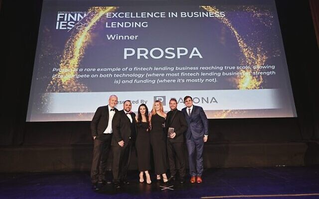 Prospa, which has a Jewish co-founder in Greg Moshal, won for Excellence in Business Lending. Photo: Finnies Prospa, which has a Jewish co-founder in Greg Moshal, won for Excellence in Business Lending. Photo: Finnies