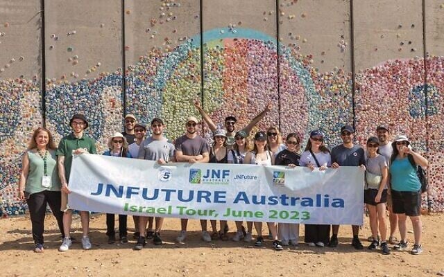 JNFuture mission participants in Israel. Photo: Supplied JNFuture mission participants in Israel. Photo: Supplied