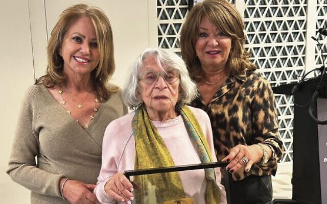 Esther Wise (centre) at the premier screening of her documentary "Never Forget" with her daughters Ruth Shafir and Brenda Ross. Esther Wise (centre) at the premier screening of her documentary "Never Forget" with her daughters Ruth Shafir and Brenda Ross.