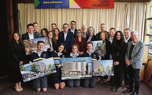 Premier Daniel Andrews with MPs and the JAQ team. Photo: Dean Schmideg Premier Daniel Andrews with MPs and the JAQ team. Photo: Dean Schmideg