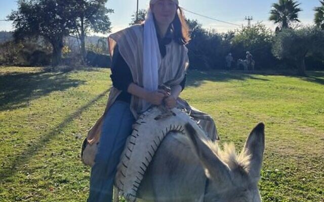 Rebecca Roozendaal at Kfar Kedem. Rebecca Roozendaal at Kfar Kedem.