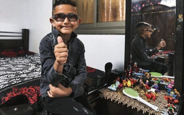 Six-year-old cancer patient Adam Abu al-Rob at home in the village of Jalbun, east of Jenin, West Bank, in May. Photo: Jaafar Ashtiyeh/AFP Six-year-old cancer patient Adam Abu al-Rob at home in the village of Jalbun, east of Jenin, West Bank, in May. Photo: Jaafar Ashtiyeh/AFP