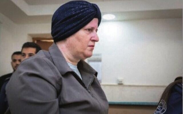 Malka Leifer being led out of the Jerusalem District Court in 2018. Malka Leifer being led out of the Jerusalem District Court in 2018.