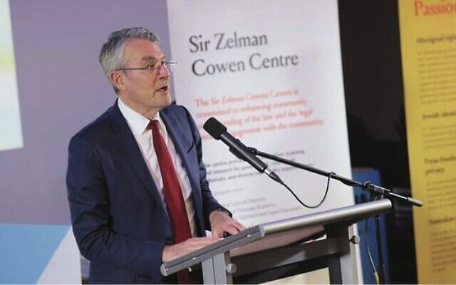 Attorney-General Mark Dreyfus addresses the Sir Zelman Cowen Centre at Victoria University in Melbourne. Photo: SZCC Attorney-General Mark Dreyfus addresses the Sir Zelman Cowen Centre at Victoria University in Melbourne. Photo: SZCC
