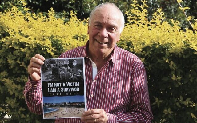 Eddy Boas with his book. Photo: Yael Brender Eddy Boas with his book. Photo: Yael Brender