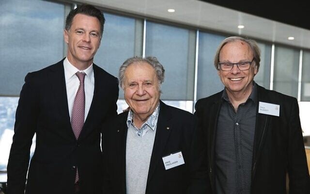 From left: Chris Minns, Ernie Friedlander, Paul Blanket. Photo: Giselle Haber From left: Chris Minns, Ernie Friedlander, Paul Blanket. Photo: Giselle Haber