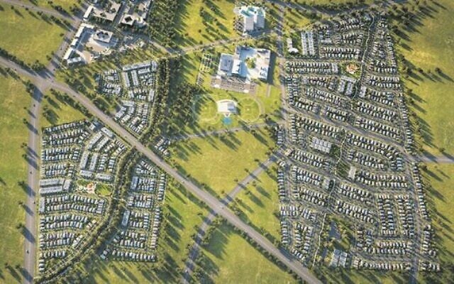 An aerial view of the area. An aerial view of the area.