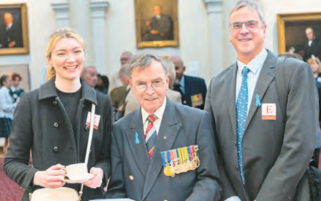 From left: Hannah Gandy, Major General James Edward Barry and David Polonsky from the Spirit of Australia Foundation at the 2023 Monash Commemorative Service. From left: Hannah Gandy, Major General James Edward Barry and David Polonsky from the Spirit of Australia Foundation at the 2023 Monash Commemorative Service.