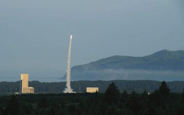 An image of Israel and the US' test launch of the Arrow 3 missile defence system in 2019. Photo Israel Defence Ministry An image of Israel and the US' test launch of the Arrow 3 missile defence system in 2019. Photo Israel Defence Ministry