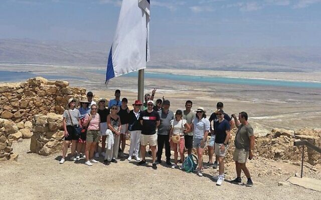At Masada with Evans and Partners AICC delegation. At Masada with Evans and Partners AICC delegation.
