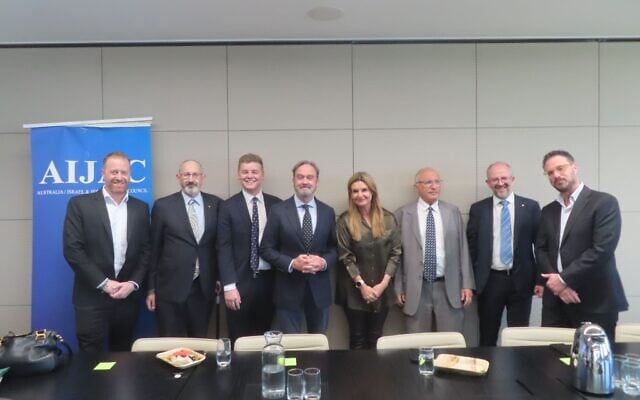 From left: AIJAC executive manager Joel Burnie, AIJAC director of comunity and international affairs Jeremy Jones, The Australian opinion editor Nicholas Jensen, Senator Andrew McLachlan, columnist Gemma Tognini, AIJAC executive director Colin Rubenstein, AIJAC senior policy analyst Jamie Hyams, AIJAC NSW chairman Paul Rubenstein. From left: AIJAC executive manager Joel Burnie, AIJAC director of comunity and international affairs Jeremy Jones, The Australian opinion editor Nicholas Jensen, Senator Andrew McLachlan, columnist Gemma Tognini, AIJAC executive director Colin Rubenstein, AIJAC senior policy analyst Jamie Hyams, AIJAC NSW chairman Paul Rubenstein.