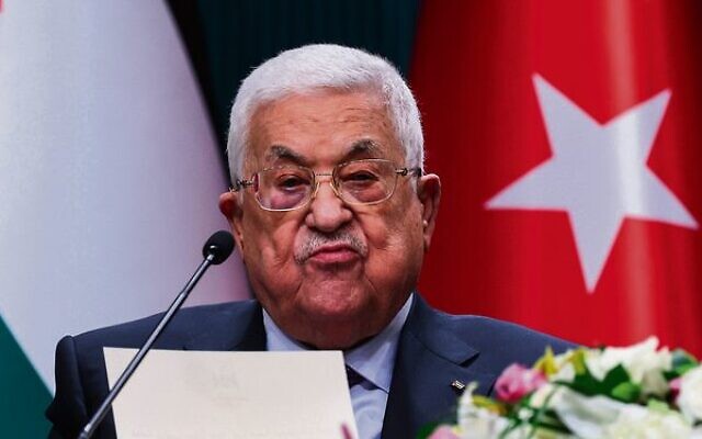 Mahmoud Abbas in Ankara in July. Photo: Adem Altan/AFP Mahmoud Abbas in Ankara in July. Photo: Adem Altan/AFP