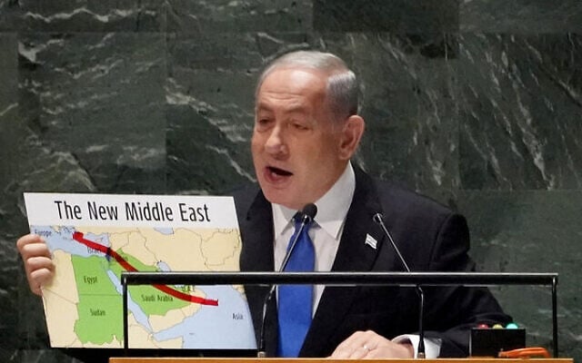 Benjamin Netanyahu addresses the UN General Assembly. Photo: Bryan R. Smith / AFP Benjamin Netanyahu addresses the UN General Assembly. Photo: Bryan R. Smith / AFP