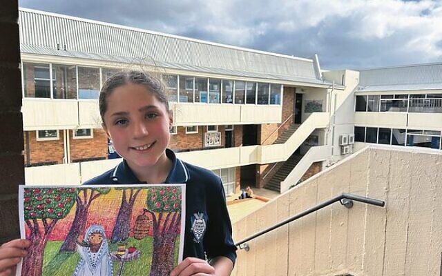Naomi Zohar with her winning entry. Naomi Zohar with her winning entry.