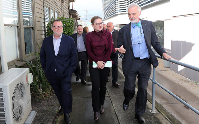 Then new Victorian Premier Jacinta Allan visited the Beth Weizmann Community Centre in May for the first time, touring the Lamm library, spending time with Access Inc and seeing first hand recent security upgrades. Photo: Peter Haskin Then new Victorian Premier Jacinta Allan visited the Beth Weizmann Community Centre in May for the first time, touring the Lamm library, spending time with Access Inc and seeing first hand recent security upgrades. Photo: Peter Haskin