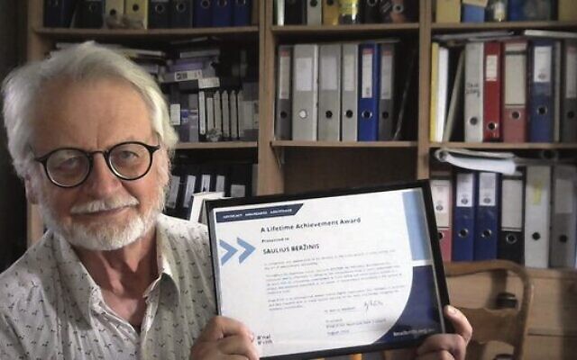 Saulius Beržinis has been recognised for his contributions on Lithuania's Jewish population during the Holocaust. Saulius Beržinis has been recognised for his contributions on Lithuania's Jewish population during the Holocaust.