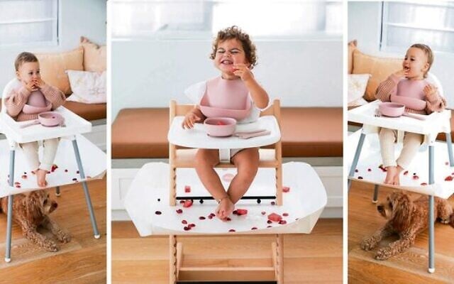 A toddler's messy food caught by CATCHY. Photo: Facebook A toddler's messy food caught by CATCHY. Photo: Facebook