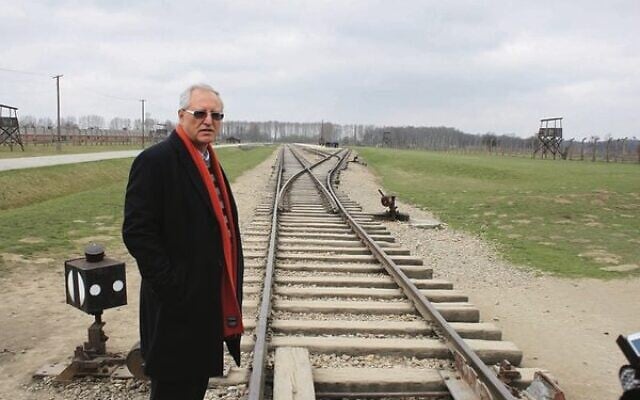 Palestinian peace activist Professor Mohammed Dajani, founder of the Wasatia anti-radicalisation movement, during a visit to Auschwitz in 2014. Photo: Courtesy Palestinian peace activist Professor Mohammed Dajani, founder of the Wasatia anti-radicalisation movement, during a visit to Auschwitz in 2014. Photo: Courtesy