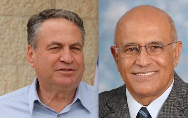 Major General (res.) Uzi Dayan (left) and Brig. Gen. Ret. Avigdor Kahalani. Major General (res.) Uzi Dayan (left) and Brig. Gen. Ret. Avigdor Kahalani.