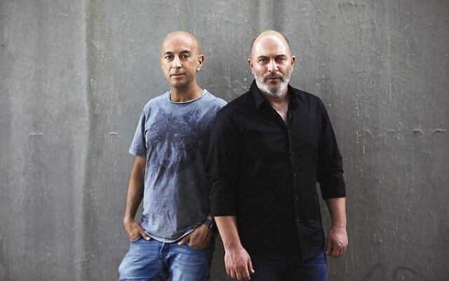 Fauda co-creators Avi Issacharoff (left) and Lior Raz.
Photo: AP Photo/Oded Balilty via Times of Israel Fauda co-creators Avi Issacharoff (left) and Lior Raz.
Photo: AP Photo/Oded Balilty via Times of Israel