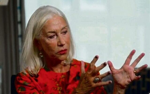 Dame Helen Mirren talks to the BBC. Photo: Screenshot Dame Helen Mirren talks to the BBC. Photo: Screenshot