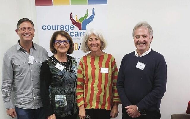 The new Courage to Care Australia board (from left) David Klein, Kathy Sharp, Judy Glick, Abie Greengarten. The new Courage to Care Australia board (from left) David Klein, Kathy Sharp, Judy Glick, Abie Greengarten.