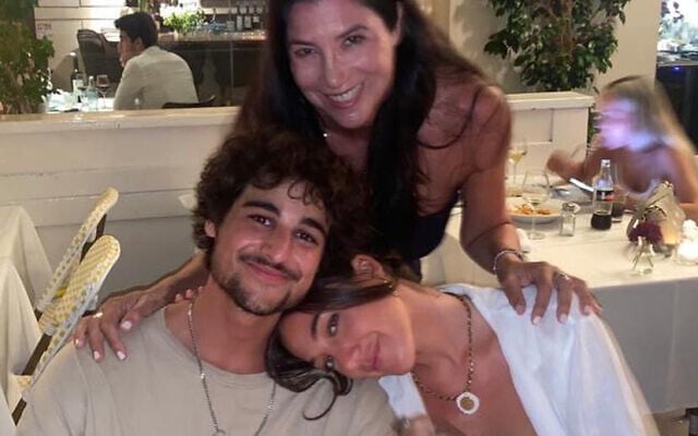 Diane and two of her children, Dean and Claudia, in Tel Aviv a few weeks ago. Diane and two of her children, Dean and Claudia, in Tel Aviv a few weeks ago.