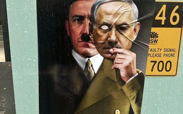The offending poster in Sydney. The offending poster in Sydney.