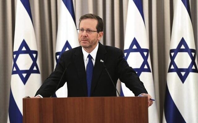 Israeli President Isaac Herzog. Photo: GPO Israeli President Isaac Herzog. Photo: GPO