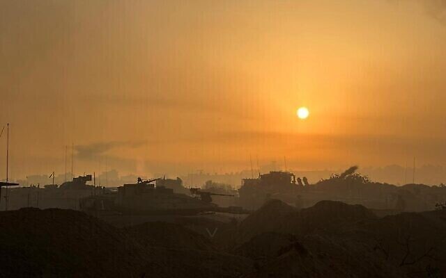 In this handout photo released by the military on November 4, 2023, Israeli forces are seen in the Gaza Strip amid the ongoing war against the Hamas terror group. (The Times of Israel: Israel Defense Forces) In this handout photo released by the military on November 4, 2023, Israeli forces are seen in the Gaza Strip amid the ongoing war against the Hamas terror group. (The Times of Israel: Israel Defense Forces)