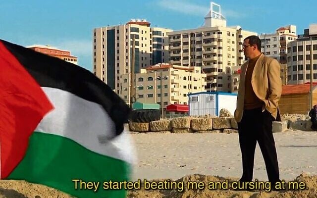 Deutsche Welle journalist Ayman Al Aloul discusses how he was intimidated in Eyeless in Gaza. Photo: Screenshot Deutsche Welle journalist Ayman Al Aloul discusses how he was intimidated in Eyeless in Gaza. Photo: Screenshot